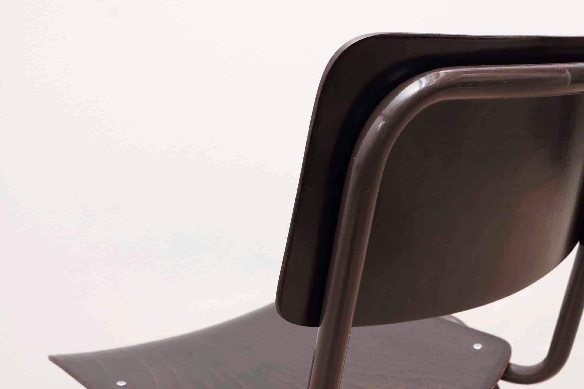 Chaise Eromes F4 ébène / gris