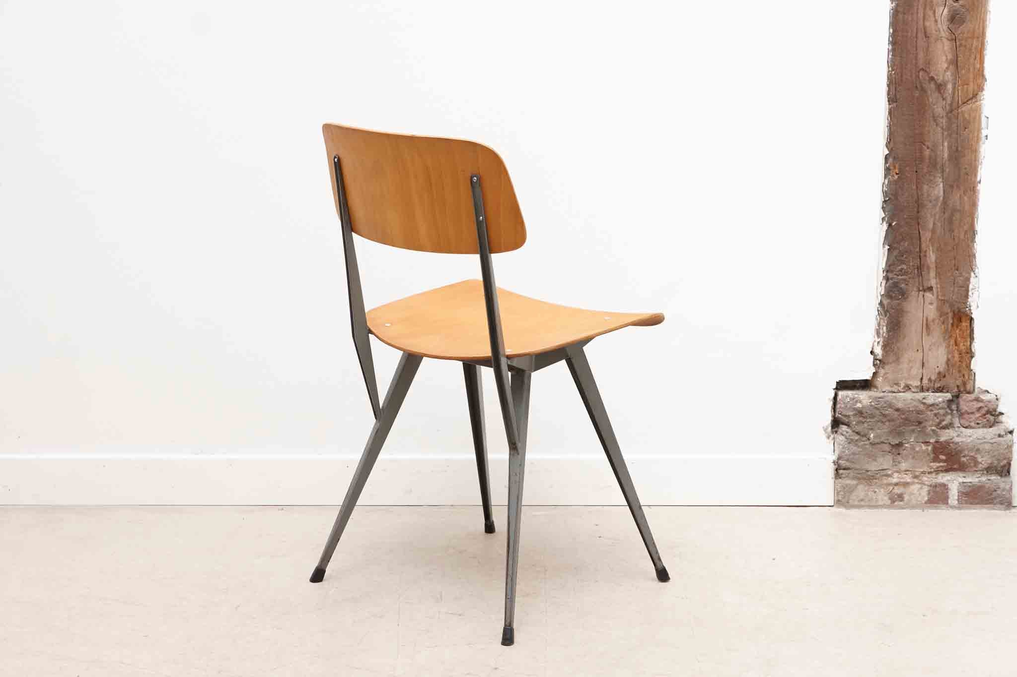 Chair AS87 style Friso Kramer Oak / gray