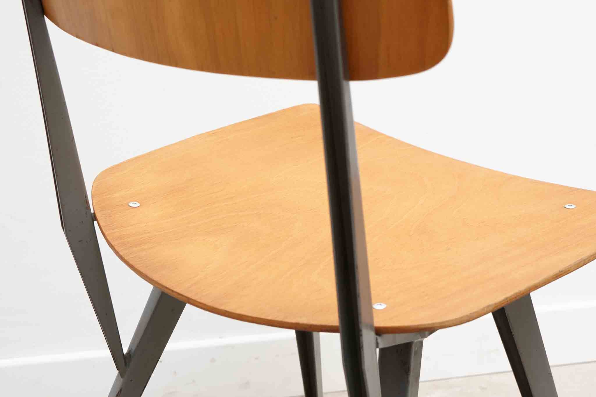 Chair AS87 style Friso Kramer Oak / gray