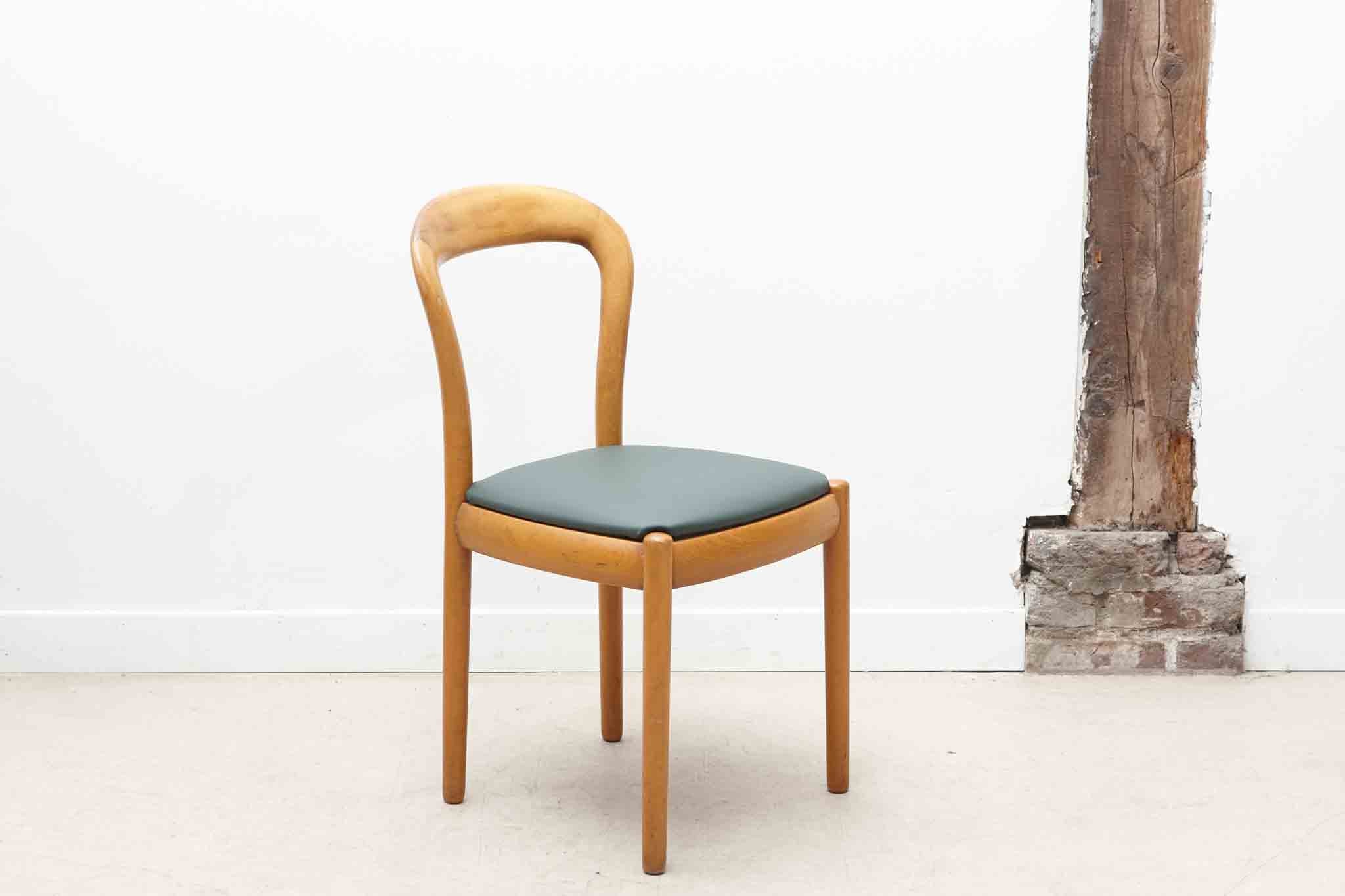 Chaise bistrot style art nouveau vert