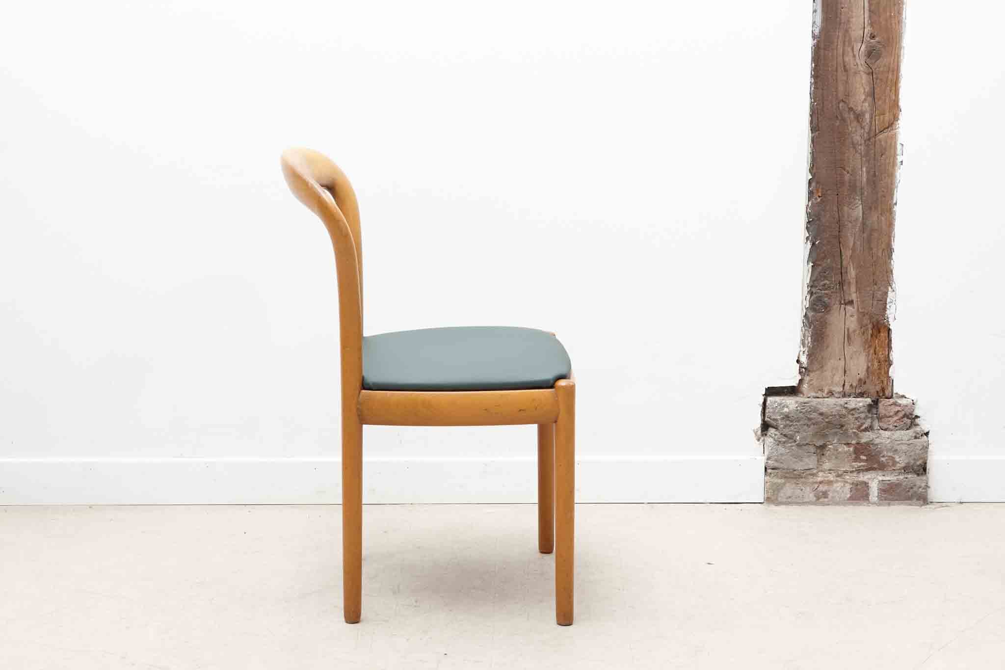 Chaise bistrot style art nouveau vert