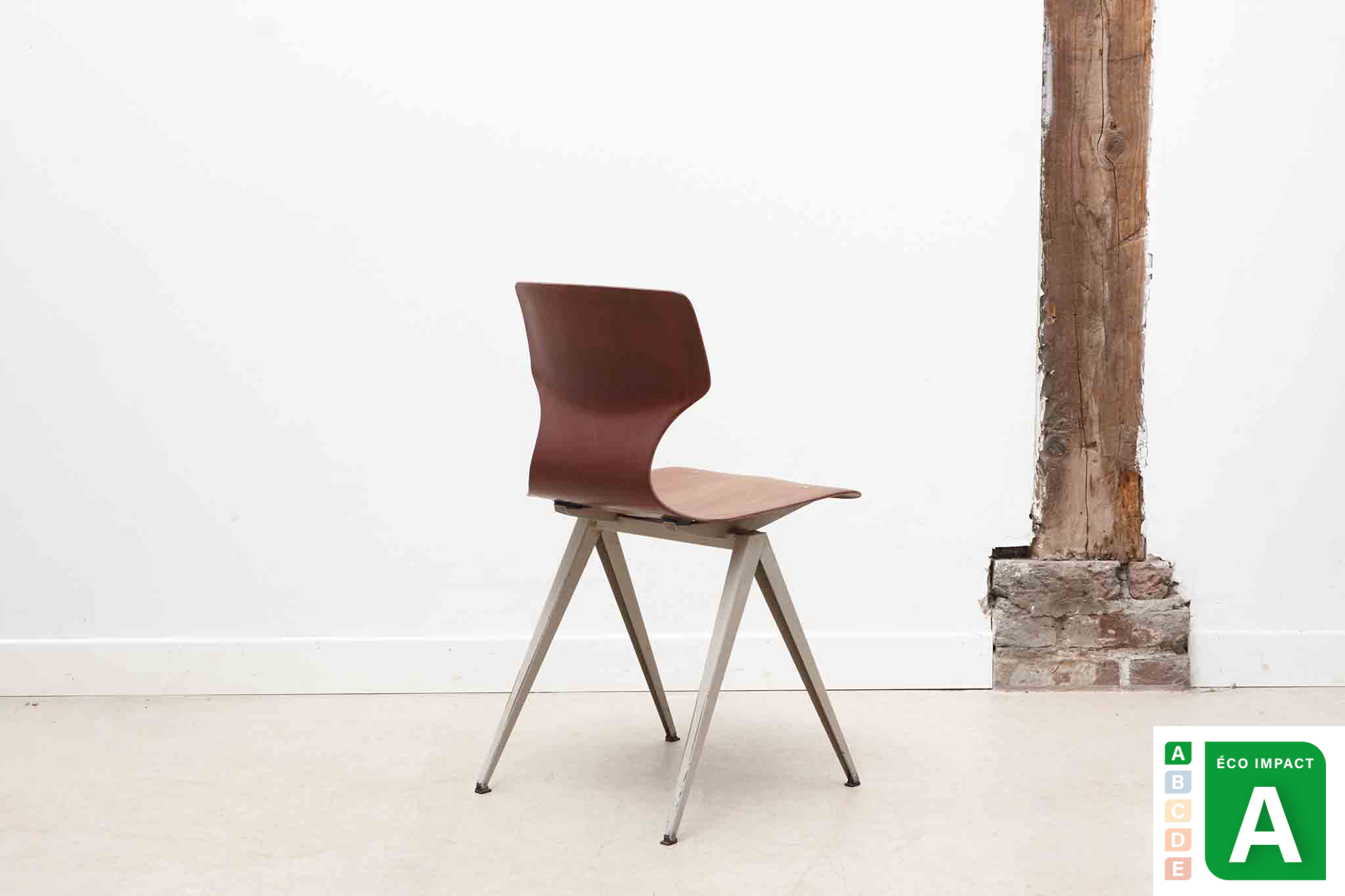 Chaise Galvanitas S19 chêne / blanc 1ère edition