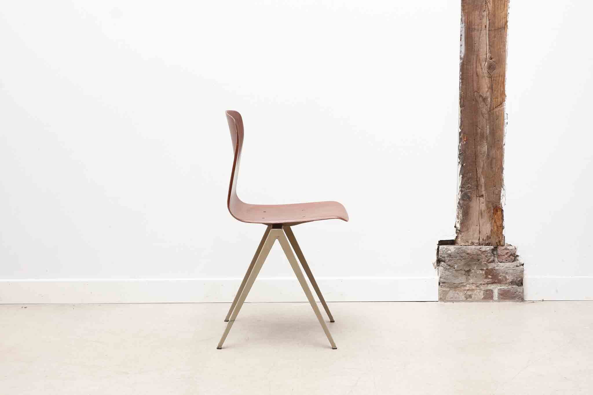Chaise Galvanitas S19 acajou / beige
