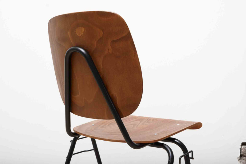 Chaise vintage Kho Lian Le chêne noir ou marron