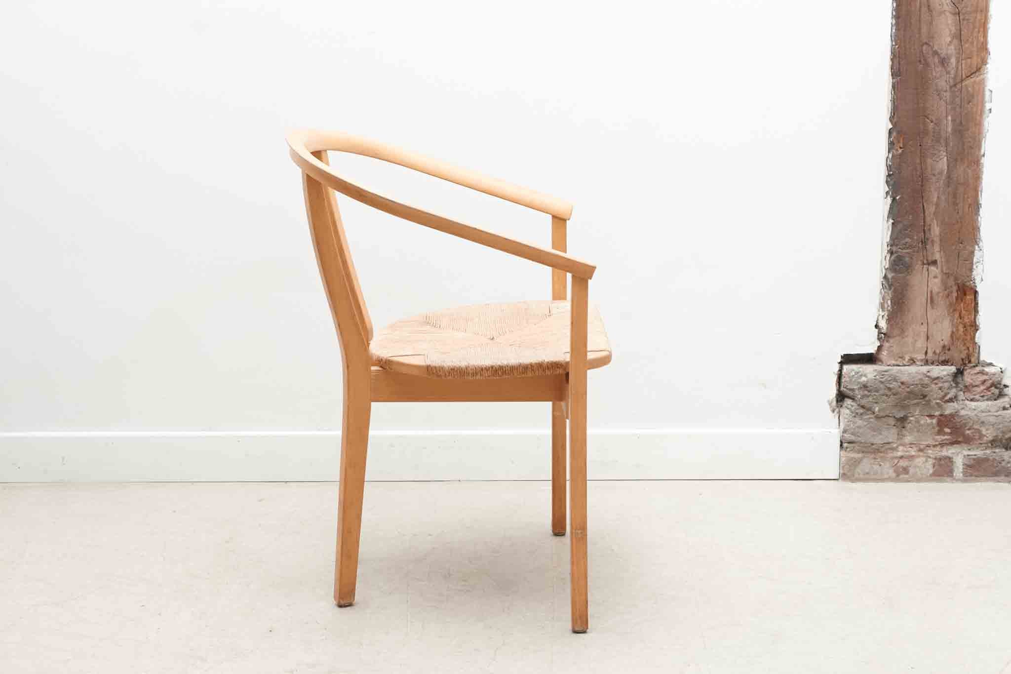 Lot de 4 chaises scandinave paillées