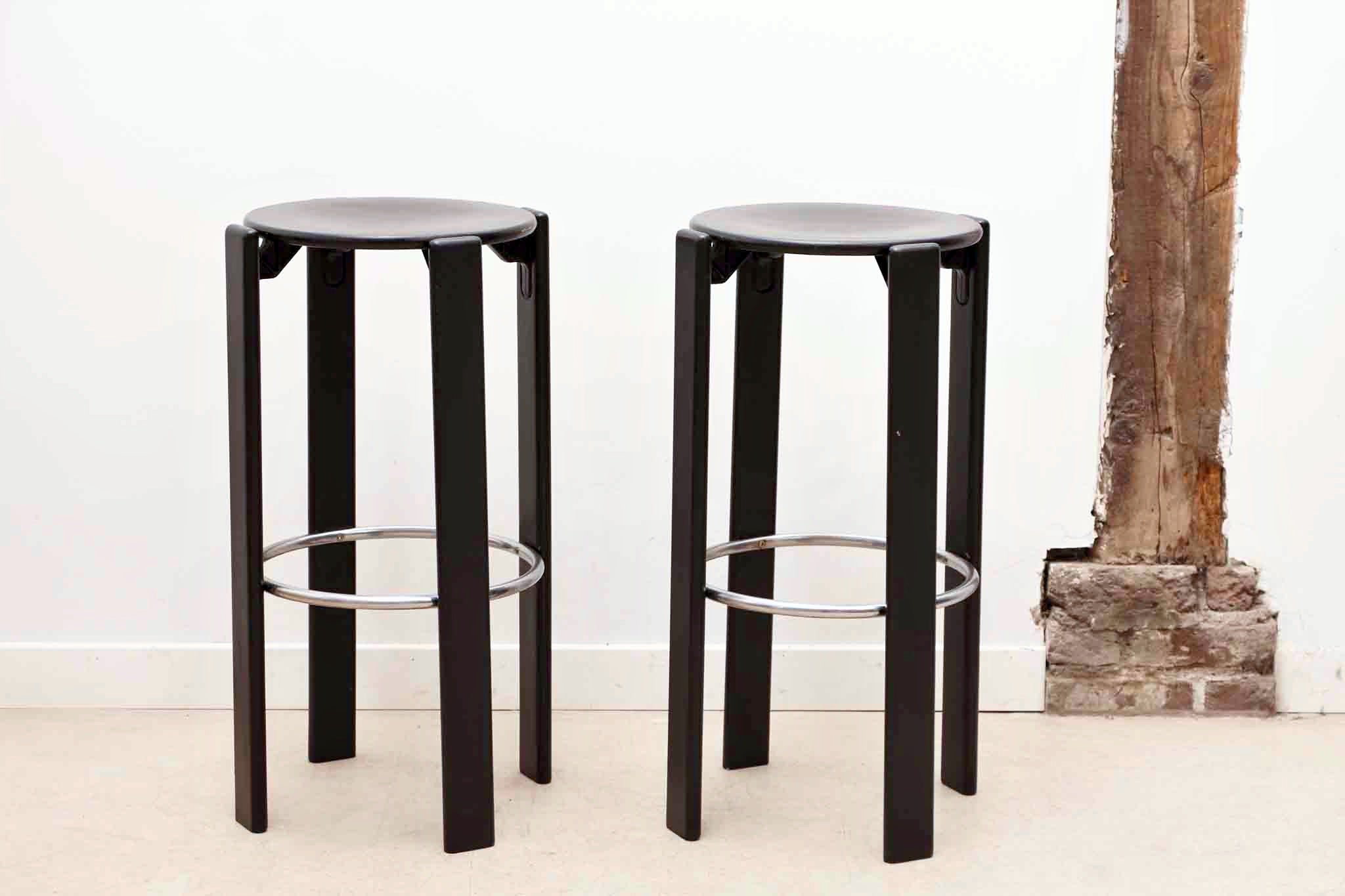 Tabouret Bruno Rey noir