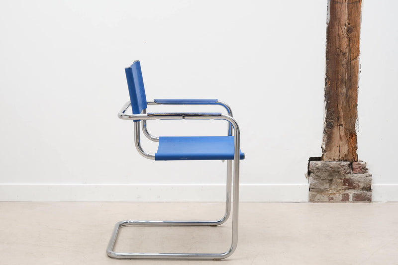 Set de 4 chaises style Thonet S34 - bleu