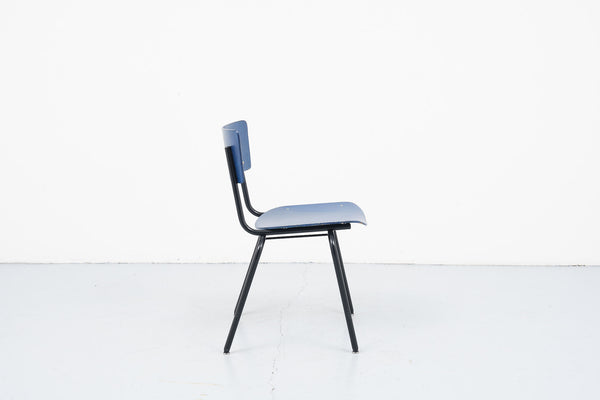 Blue vintage stacking chair
