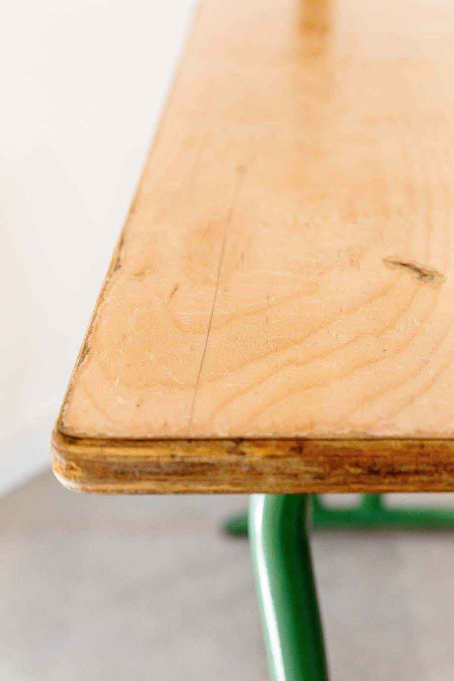 Bureau en bois et métal