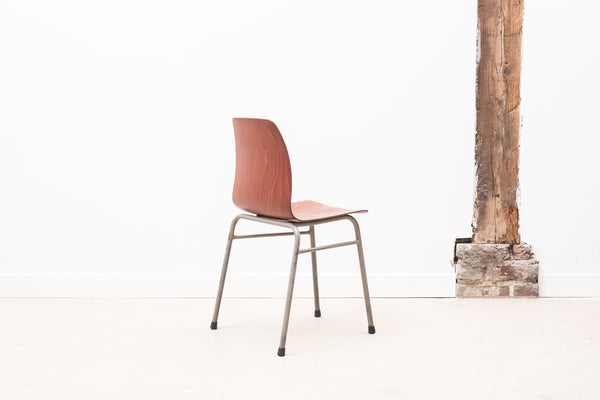 Stackable chair in gray oak pagholz