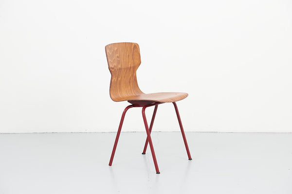 Eromes E5 Chair Oak / Carmine