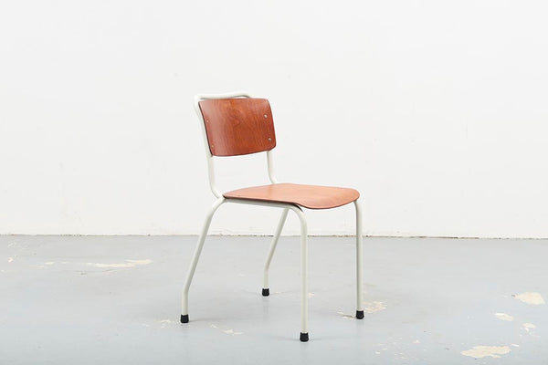 Gispen 106 Chair Oak / White