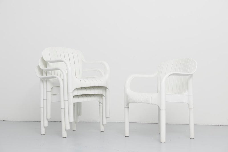 Set de 4 fauteuils de jardin "Dangari" de Pierre Paulin