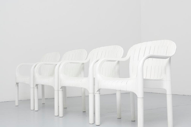 Set de 4 fauteuils de jardin "Dangari" de Pierre Paulin