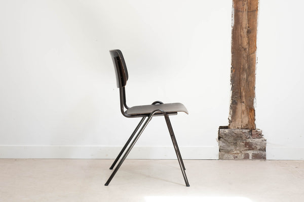 Stackable chair Galvanitas S27 ebony brown