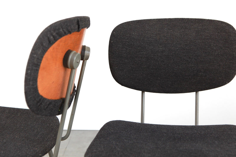 Paire de chaises "116" de W.Rietveld pour Gispen - Cartel de Belleville mobilier vintage paris