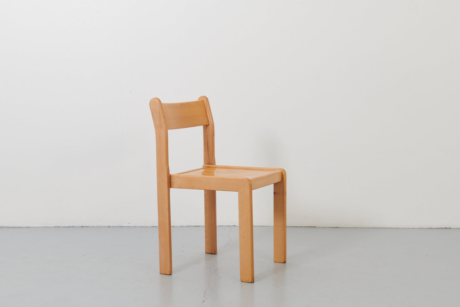 Light beech wood chair