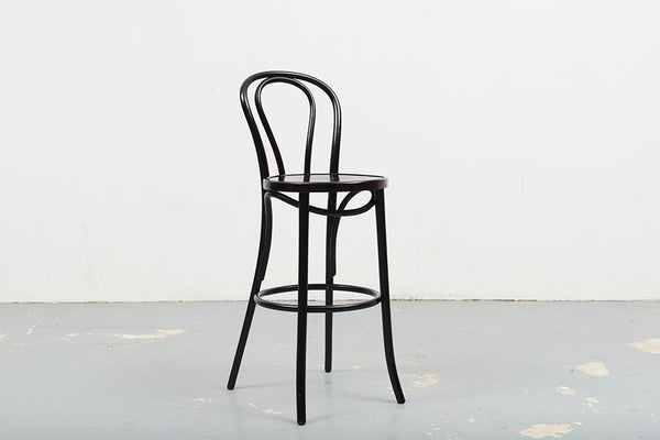 Thonet style black high chair